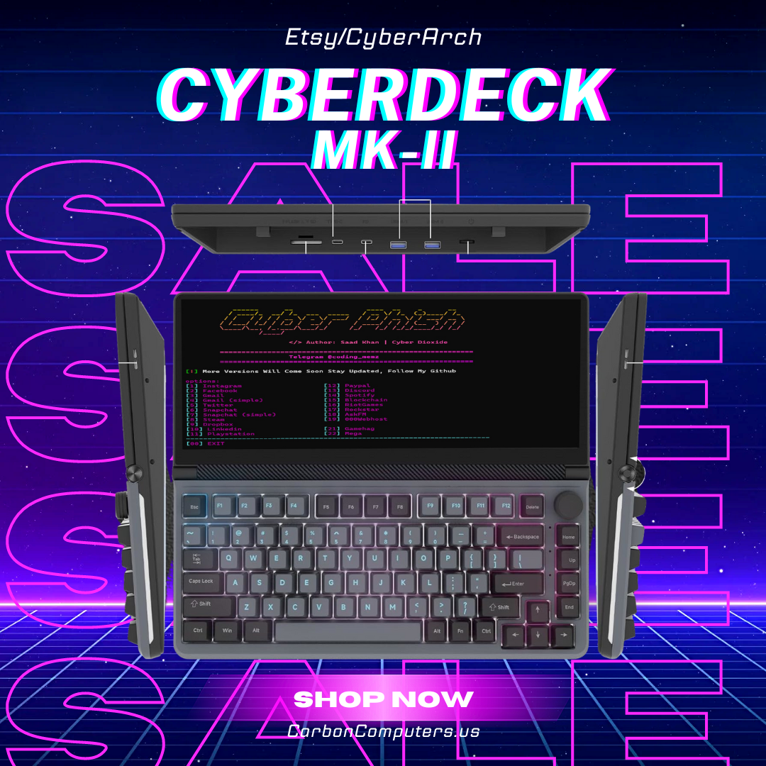 CyberDeck MK-II with MacOS, Windows - Dual Boot Kali & BlackArch