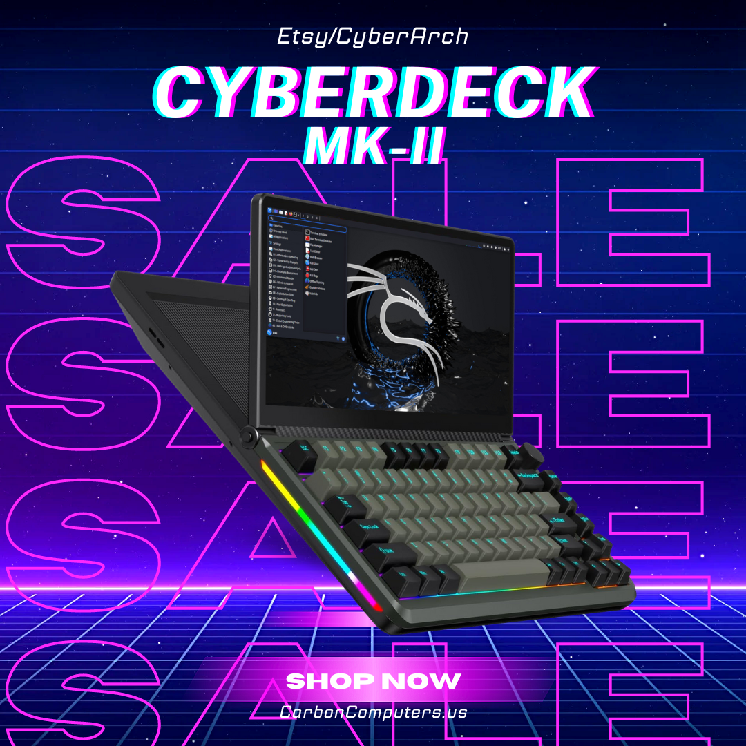 CyberDeck MK-II with MacOS, Windows - Dual Boot Kali & BlackArch