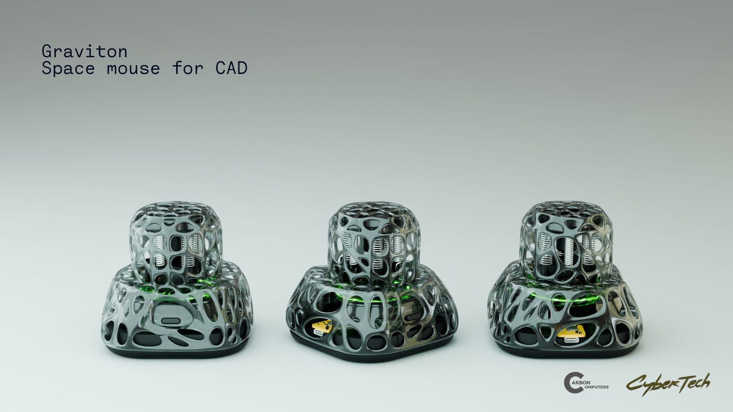 Graviton - DIY Organic Space Mouse for CAD