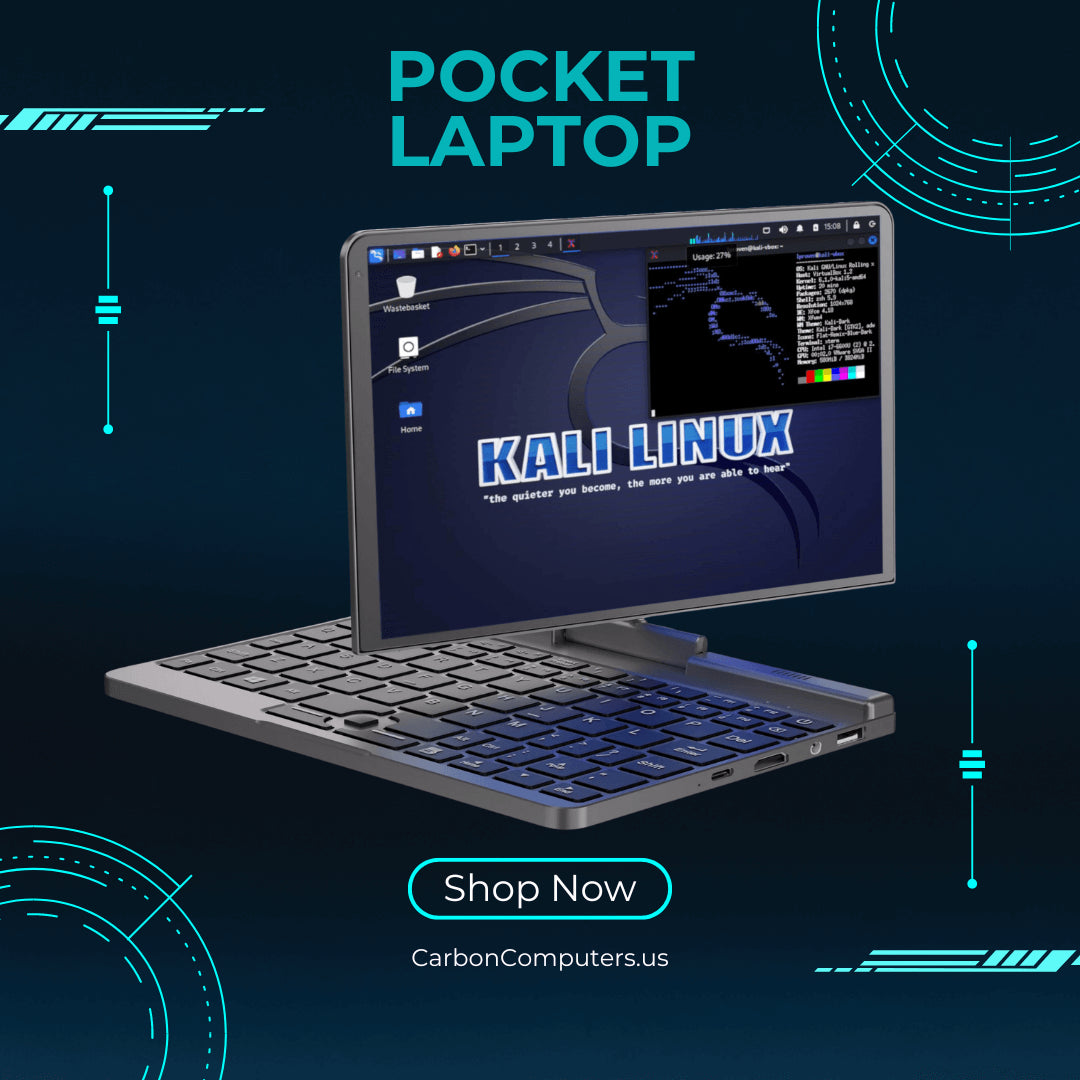 Cyber Pocket Laptop | Touch | Multi-boot Boot Kali & BlackArch | WIN 1 ...