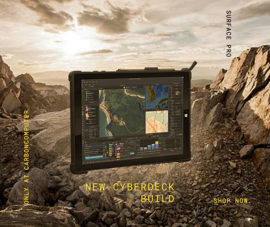 Cyberdeck Rugged Surface Pro with Dual Boot Kali & BlackArch