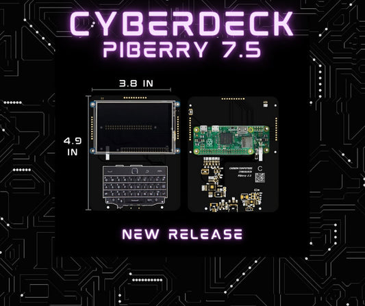 CyberDeck PiBerry 7.5 - Raspberry Pi Zero Handheld