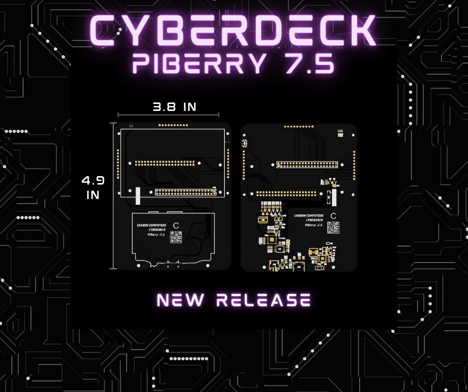 CyberDeck PiBerry 7.5 - Raspberry Pi Zero Handheld