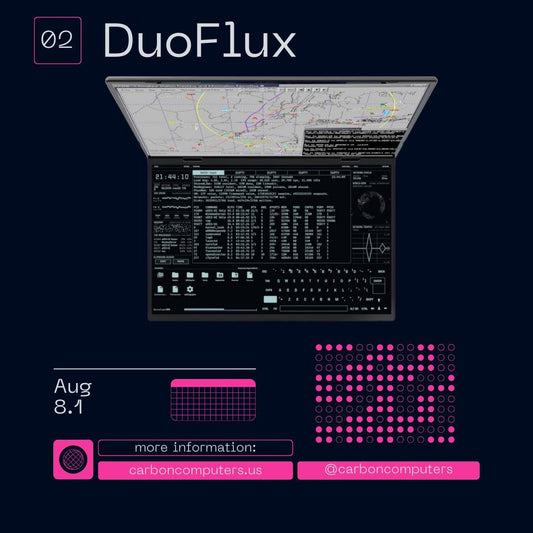 Cyber DuoFlux Laptop - Dual Display Windows + Dual Boot Kali & BlackArch