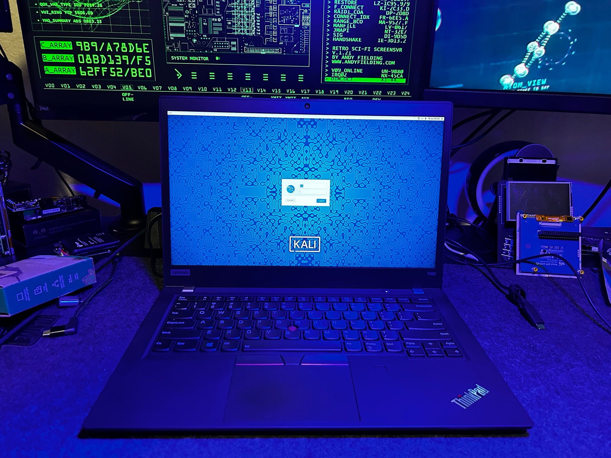 ThinkPad Cyber Laptop with Win + Dual Boot Kali & BlackArch