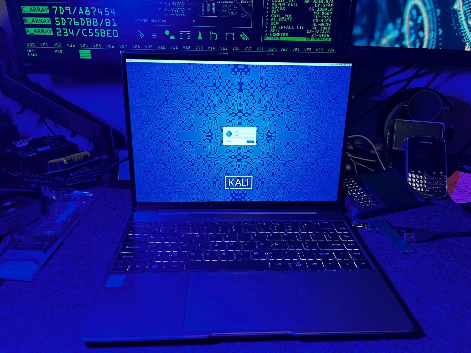 Cyber Book X Laptop with Win + Dual Boot Kali & BlackArch