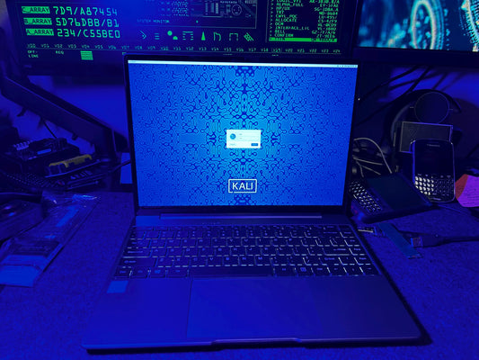 Cyber Book X Laptop with Win + Dual Boot Kali & BlackArch